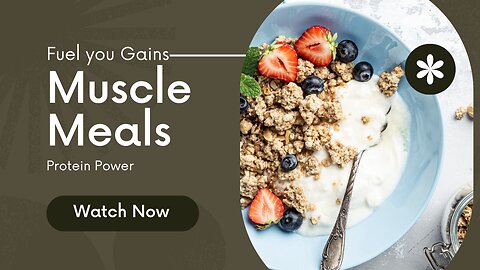 Muscle Meals: Cooking Your Way to a Stronger, Healthier You with Protein Recipes