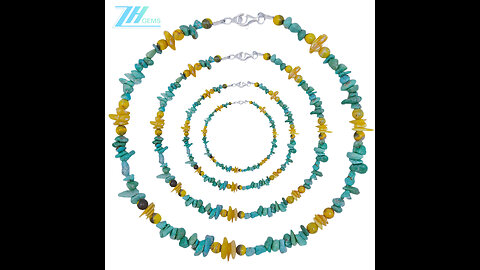 Natural turquoise Amber Bumble bee green and yellow beads free-shape Simple atmosphere