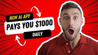 NEW AI App Pays You $1,000 Daily Within 24 Hours! (Free Money-Making AI Bot)