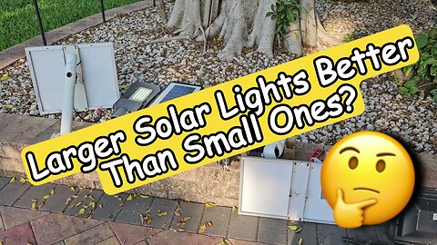 How Are Large Solar Lights In General Holding Up Long Term Compared To Small Solar Lights ?