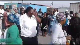 Residents of Philippi protest against ANC's Magashule (oxV)