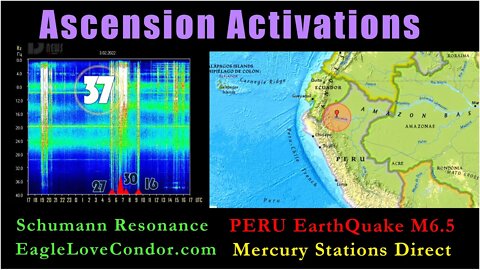 Wodens Day ~ Massive M6.5 Earthquake in Peru - 37 hz Schumann - Mercury Stations Direct