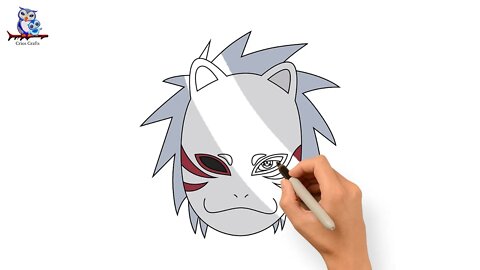 How To Draw Anbu Black Ops Mask Naruto - Easy Art Tutorial