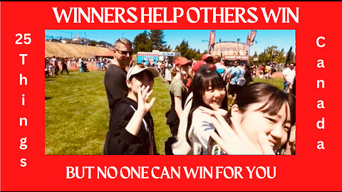 Winners help others win BUT no one can win for you