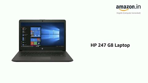 HP 247 G8 Laptop (Athlon P-3045B HD 14 HD (35.56 cms) 8GB RAM DDR4 1TB HDD W11 SL)One Year Warranty