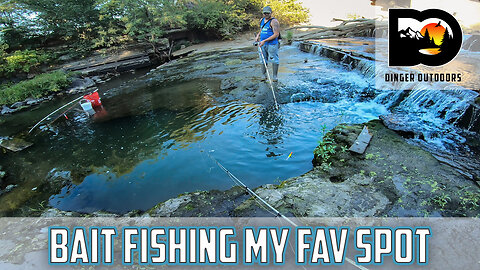 Bait Fishing One Of Favorite Creek Spots (Unexpected Catch)