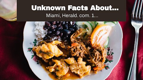 Unknown Facts About Casavana Cuban Cuisine: Best Cuban food in South Florida