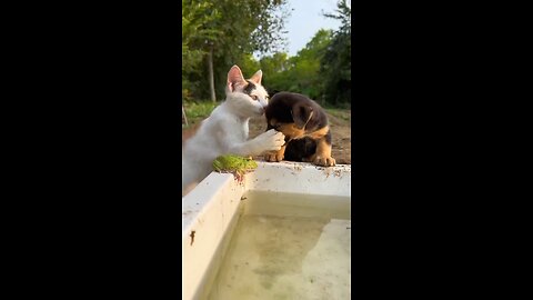 Cat vs Dog funny video