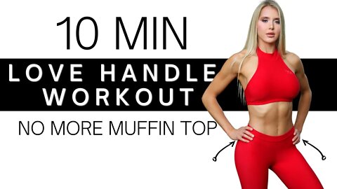 10 Minutes, Burn off 🔥 Love Handles & Oblique Fat, from Home Workout