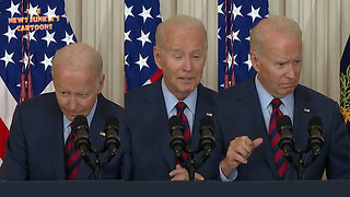 Biden Clown Show never disappoints: Restless dad in the bedroom story, mic disaster, creepy whispering - whole package.