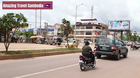 Tour Siem Reap downtown2021, #DrivingTour, News road 38line, Name: EN 04 / #AmazingTravelCambodia.