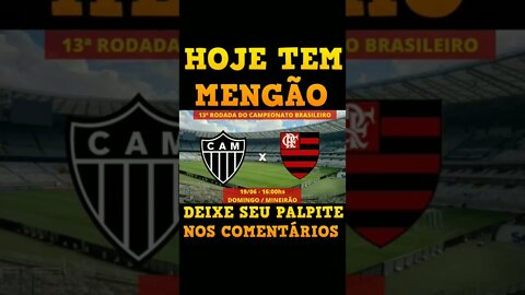 HOJE TEM MENGÃO!!! ATLÉTICO-MG X FLAMENGO, MINEIRÃO, AS 16HS, PELO CAMPEONATO BRASILEIRO
