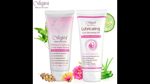 Vigini Intimate Whitening Feminine Hygiene Vaginal Wash + Lubricant Lube Long Time Massage Gel Women