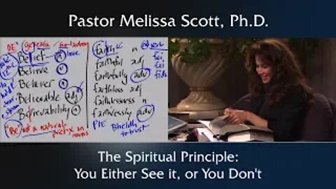 The Spiritual Principle: You Either See it or You Don’t - Malachi 3