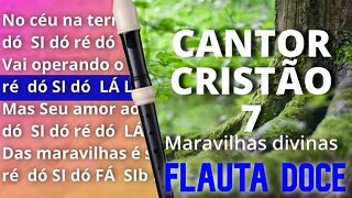 Cantor Cristão 7 - Maravilhas divinas - Cifra melódica