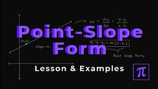 How to Find the POINT-SLOPE FORM of a Line? - Try these out!