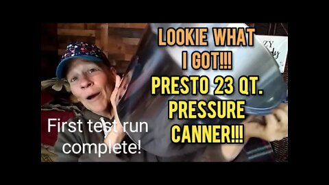 My First Pressure Canner | Presto 23 Qt. Test Run - Ann's Tiny Life