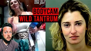 Woman Throws Wild Tantrum, Cries and Curses at Cops Before Getting Tied Up