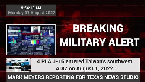 BREAKING: 4 PLA J-16 entered #Taiwan’s southwest ADIZ on August 1, 2022.