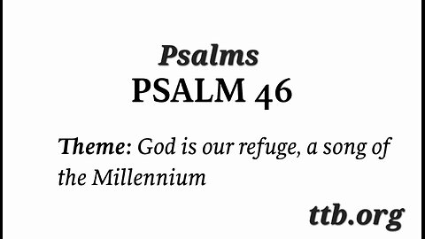 Psalm Chapter 46 (Bible Study)