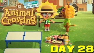 Animal Crossing: New Horizons Day 28 - Nintendo Switch Gameplay 😎Benjamillion