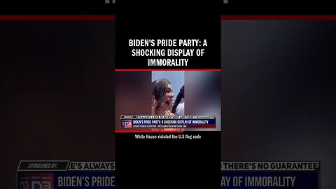 Biden's Pride Party: A Shocking Display of Immorality