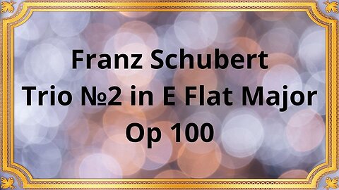 Franz Schubert Trio №2 in E Flat Major, Op 100