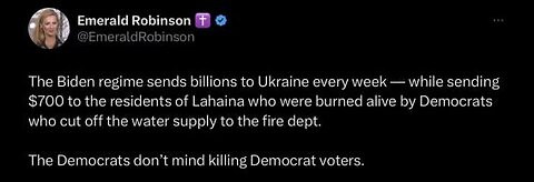 elitist out of touch hypocrite liberal democrat don't care about East Palestine Ohio & Maui Hawaii