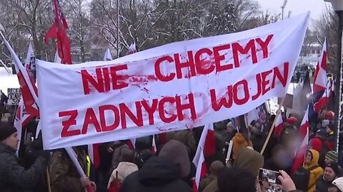 Protest against Poland's involvement in the Ukraine war
