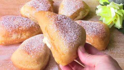 Donuts Recipe | The BEST homemade donuts recipe | EASY Custard filling