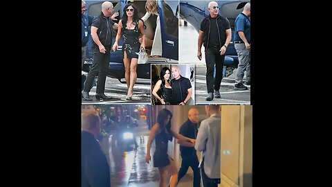 Lauren Sanchez shows off her athletic physique in black mini dress and sky-high heels as she