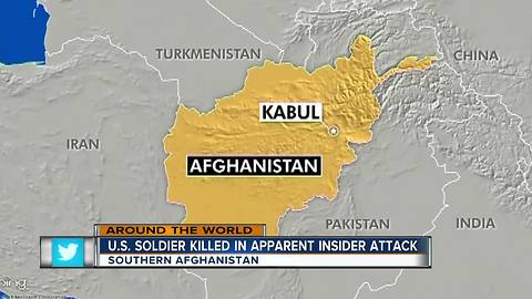 US service member killed in Afghanistan in apparent insider attack