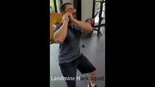 Uncommon Exercise- Landmine Hack Squat