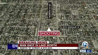 Man taken to the hospital after shooting in Lake Worth