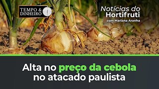 Alta no preço da cebola no atacado paulista