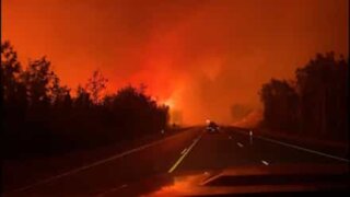 Imagens aterradoras de incêndio no Alasca