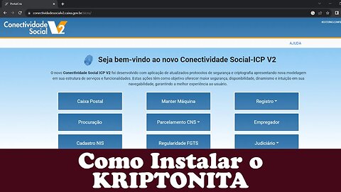 Instalar o KRIPTONITA do CONECTIVIDADE SOCIAL da CAIXA