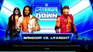 WWE Friday Night Smackdown Mån.sôör vs LA Knight