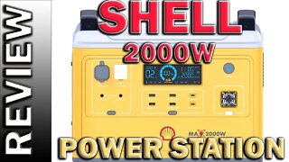 Shell 2000W Portable Power Station 1997Wh LiFePO4 Battery Solar Generator UPS Power Supply Review