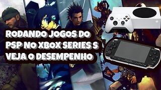 Rodando Jogos do Psp no Xbox Series S Veja o Desempenho