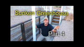 Sunken Greenhouse Part 4: Entry steps and Retaining walls