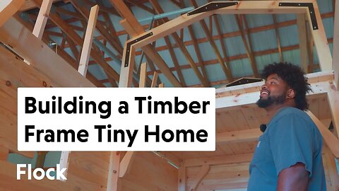 FAMILY Builds a TIMBER FRAME TINY HOUSE to Achieve Financial Freedom (30 Min Timelapse) — Ep. 140