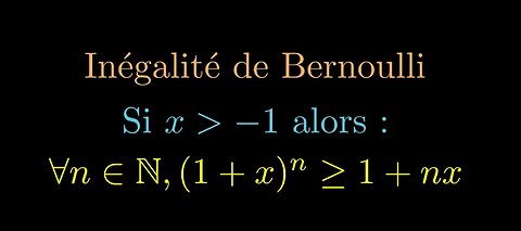Inégalité de Bernoulli