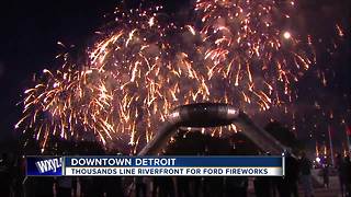 Overall peaceful night at this year's Ford Fireworks in downtown Detroit