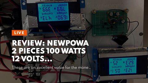 Review: Newpowa 2 Pieces 100 Watts 12 Volts Polycrystalline Photovoltaic PV Solar Panel 100W 12...