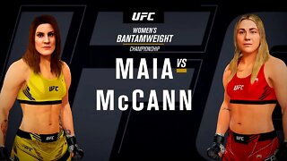 EA Sports UFC 4 Gameplay Molly McCann vs Jennifer Maia