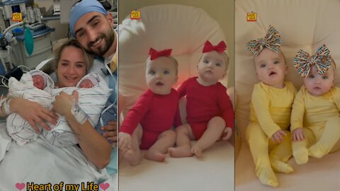 Cute Twin Babies | beautiful funny baby (very nice video)