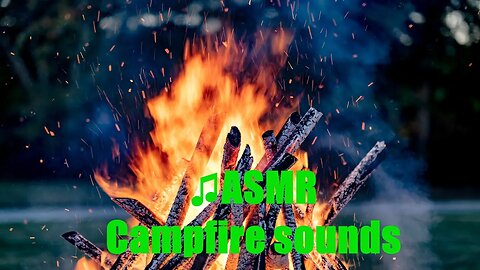 【♫ASMR Campfire Serenade sounds】Stress Relief, Restful Sleep, and Deep Relaxation Meditation