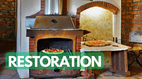 1900 Rusty Stove Restoration - Pizza Cooking