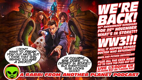 LIVE@3: Doctor Who 60th Anniversary!!! Israel Hamas WAR!!! Star Wars!!! Marvel!!!